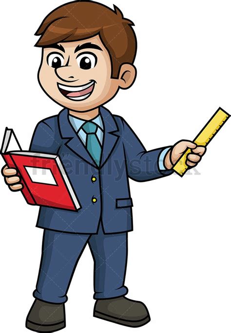 male teacher clipart